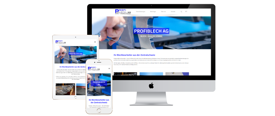 Website Industrie B2B - Metall- und Blechbearbeitung