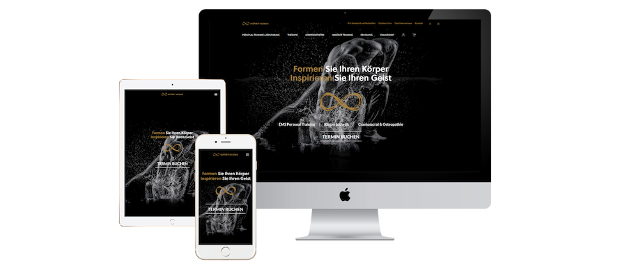 Website für Inspirit Human - Fitness