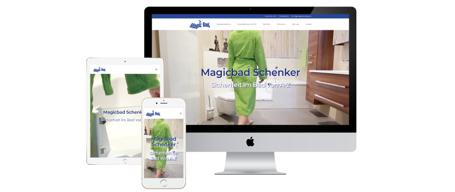 Website für Sanitärtechniker und Badezimmerausstattung