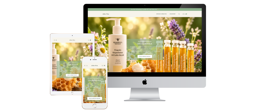 Onlineshop für Kosmetik - Alba Vita