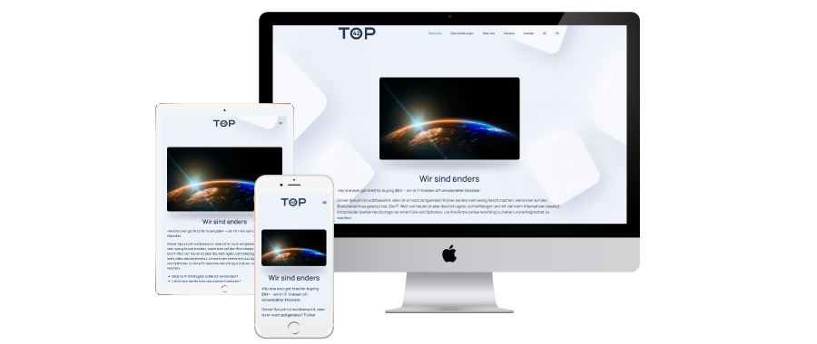 Website für SAP Dienstleister