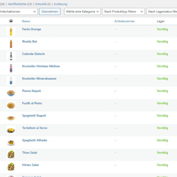 Die Produktpflege im WooCommerce Onlineshop