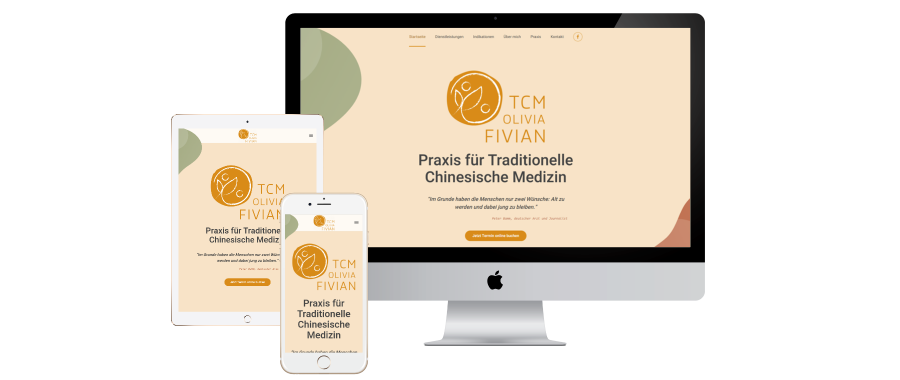 Website für TCM Praxis Olivia Fivian