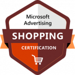 Zertifikat für Microsoft Advertising Shopping 